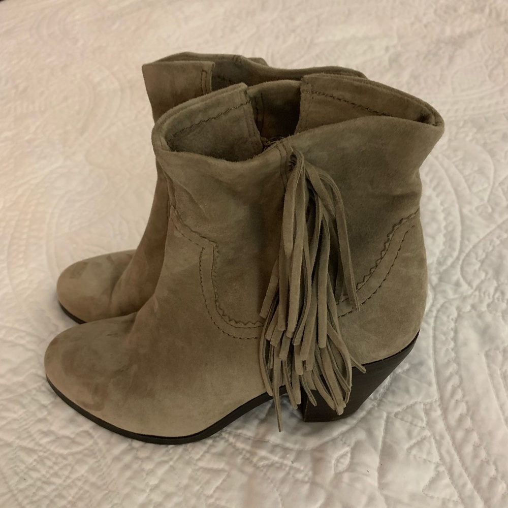 Sam Edelman Suede Fringe Booties